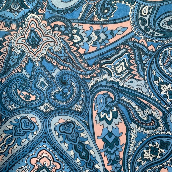 Betsey Johnson Blue Paisley Dress - size 6 - Picture 3 of 6